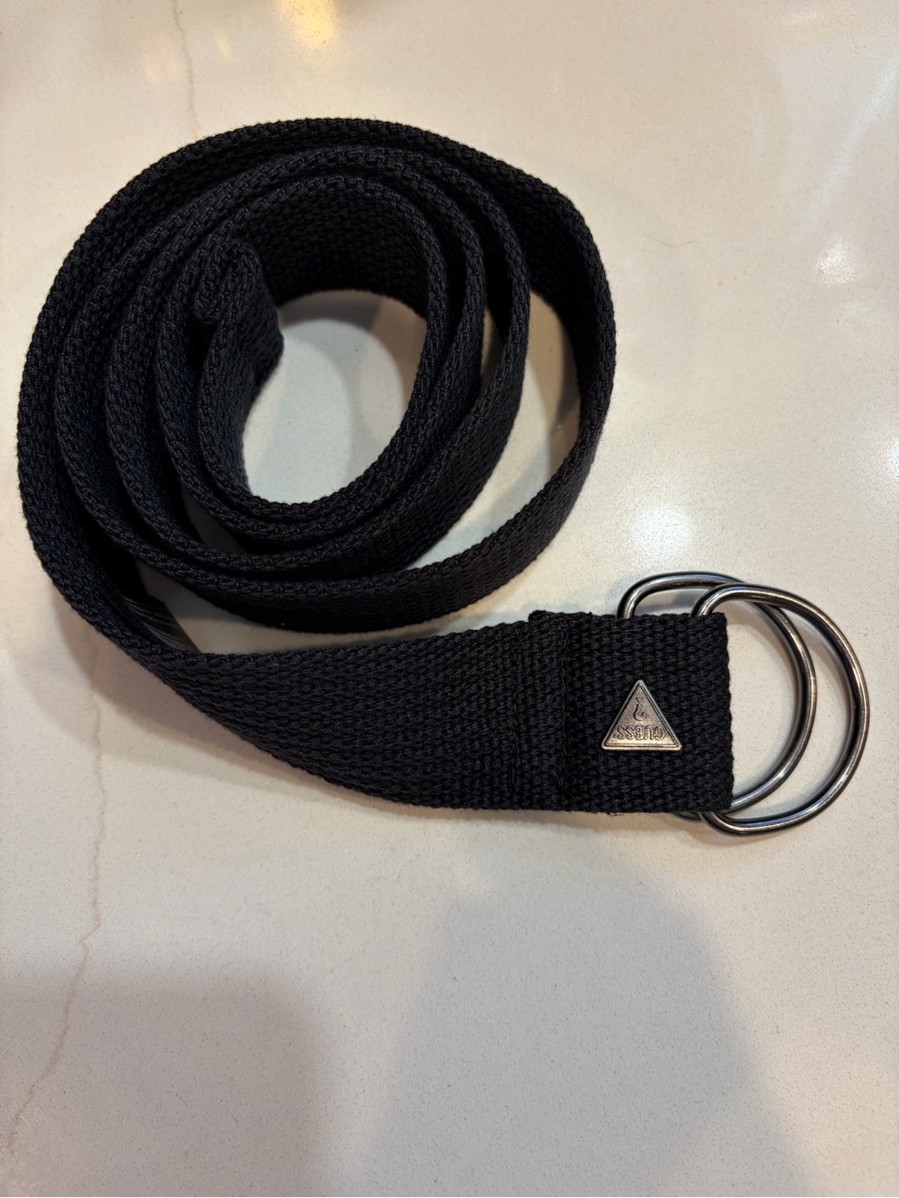 Men’s Black Guess Logo Belt